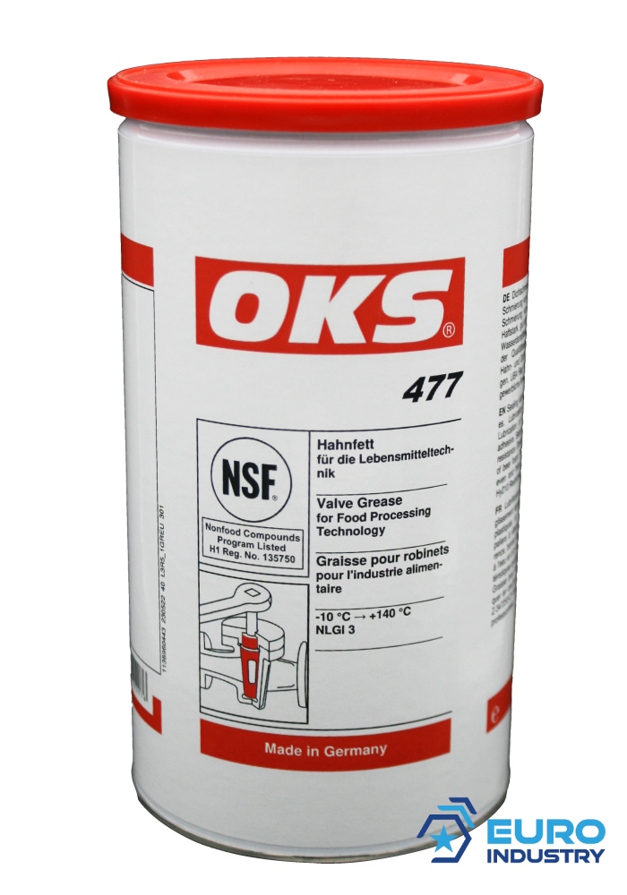 pics/OKS/E.I.S. Copyright/Tin/477/oks-477-valve-grease-for-food-processing-technology-1kg-tin-001.jpg